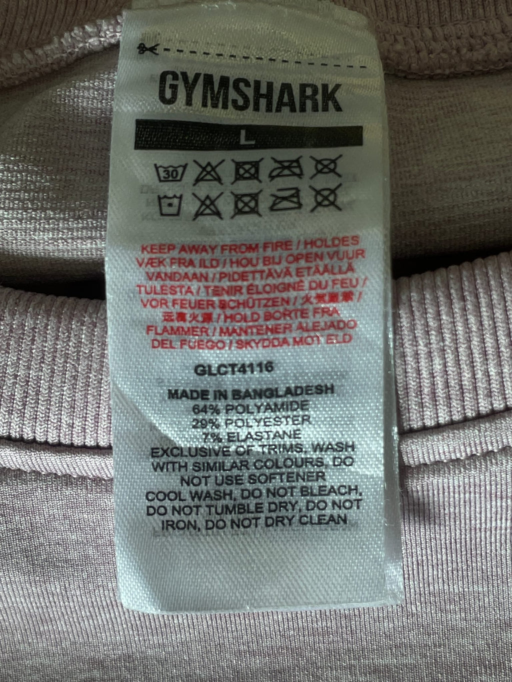Gymshark Adapt Marl Long Sleeve Crop Top