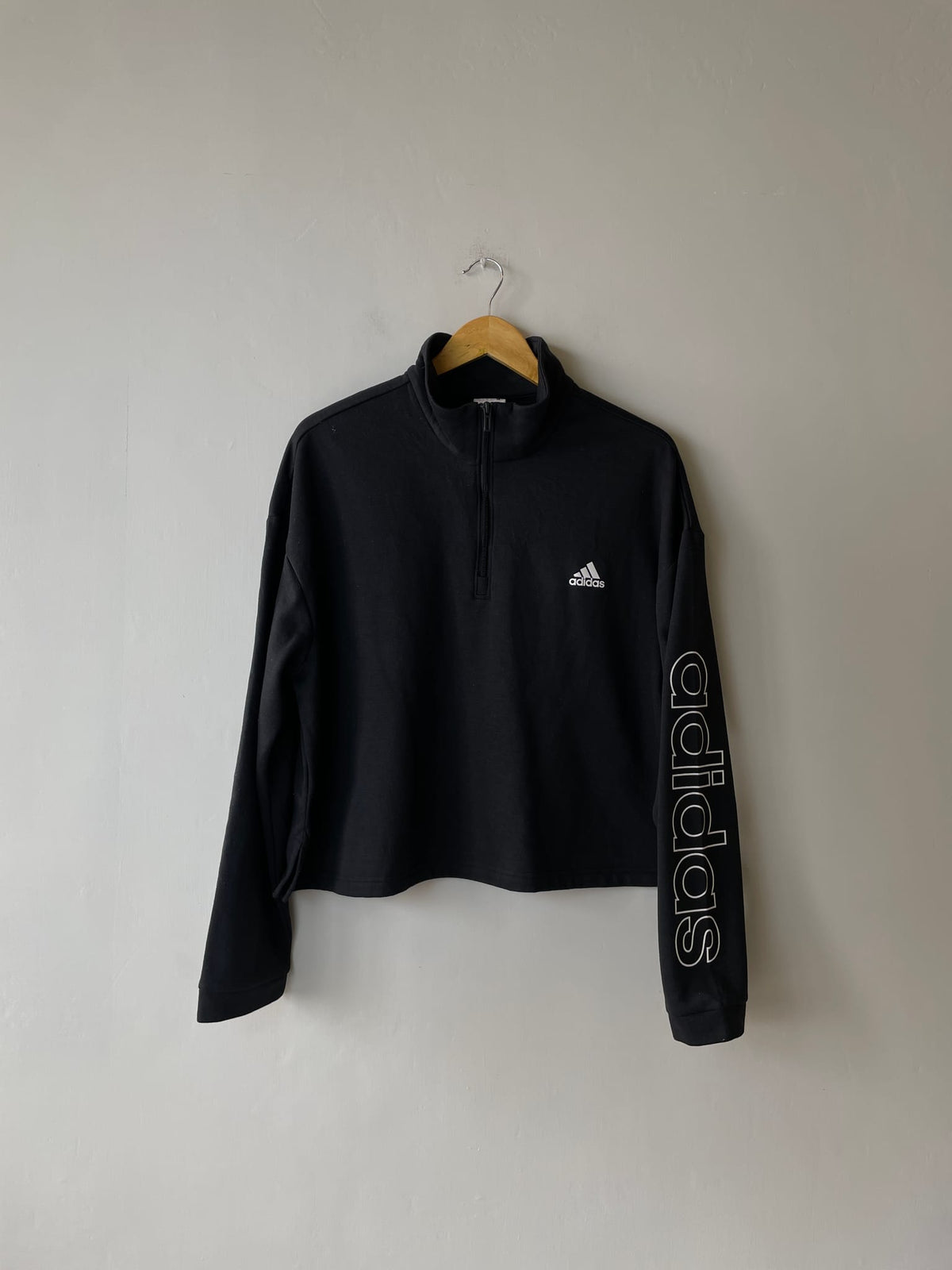 Adidas Fleece Loose Cropped Pullover