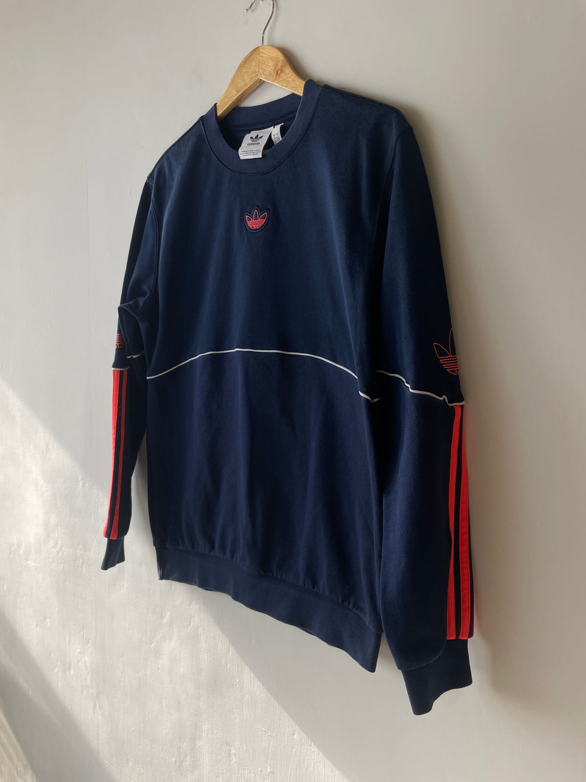 Adidas Outline Crewneck Fleece Sweatshirt