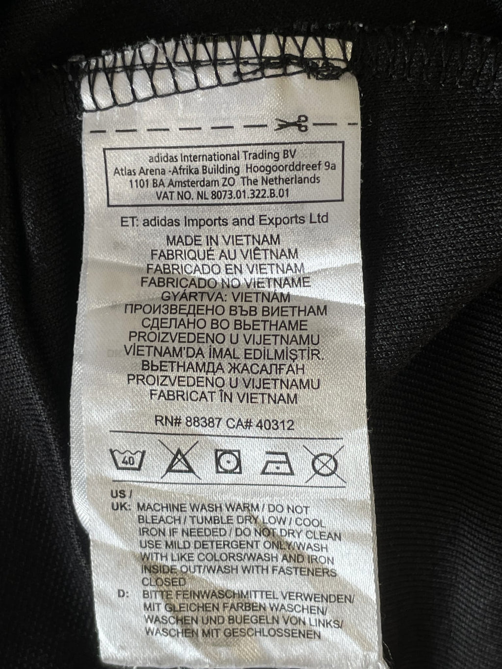 Adidas Multilingual Tape Track Jacket