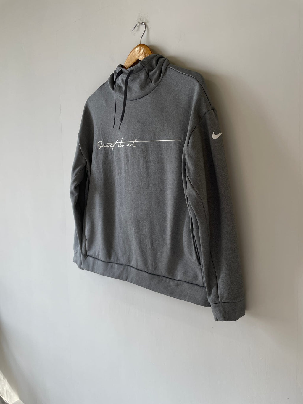 Nike Just Do It Script Funnel-Neck Hoodie