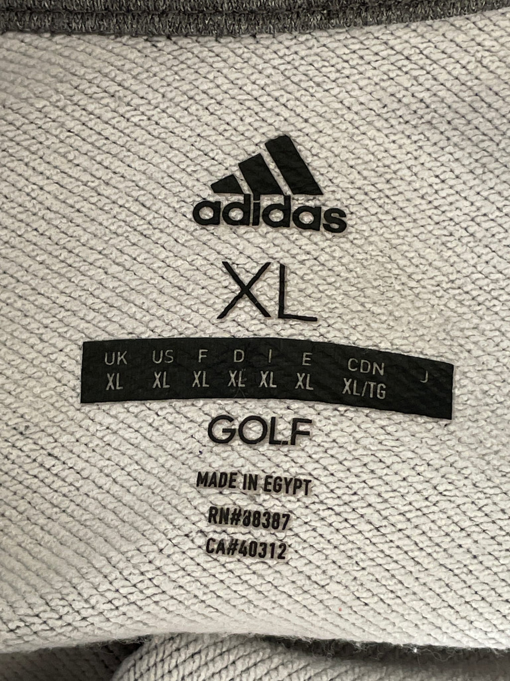 Adidas 3-Stripes Half-Zip Golf Pullover
