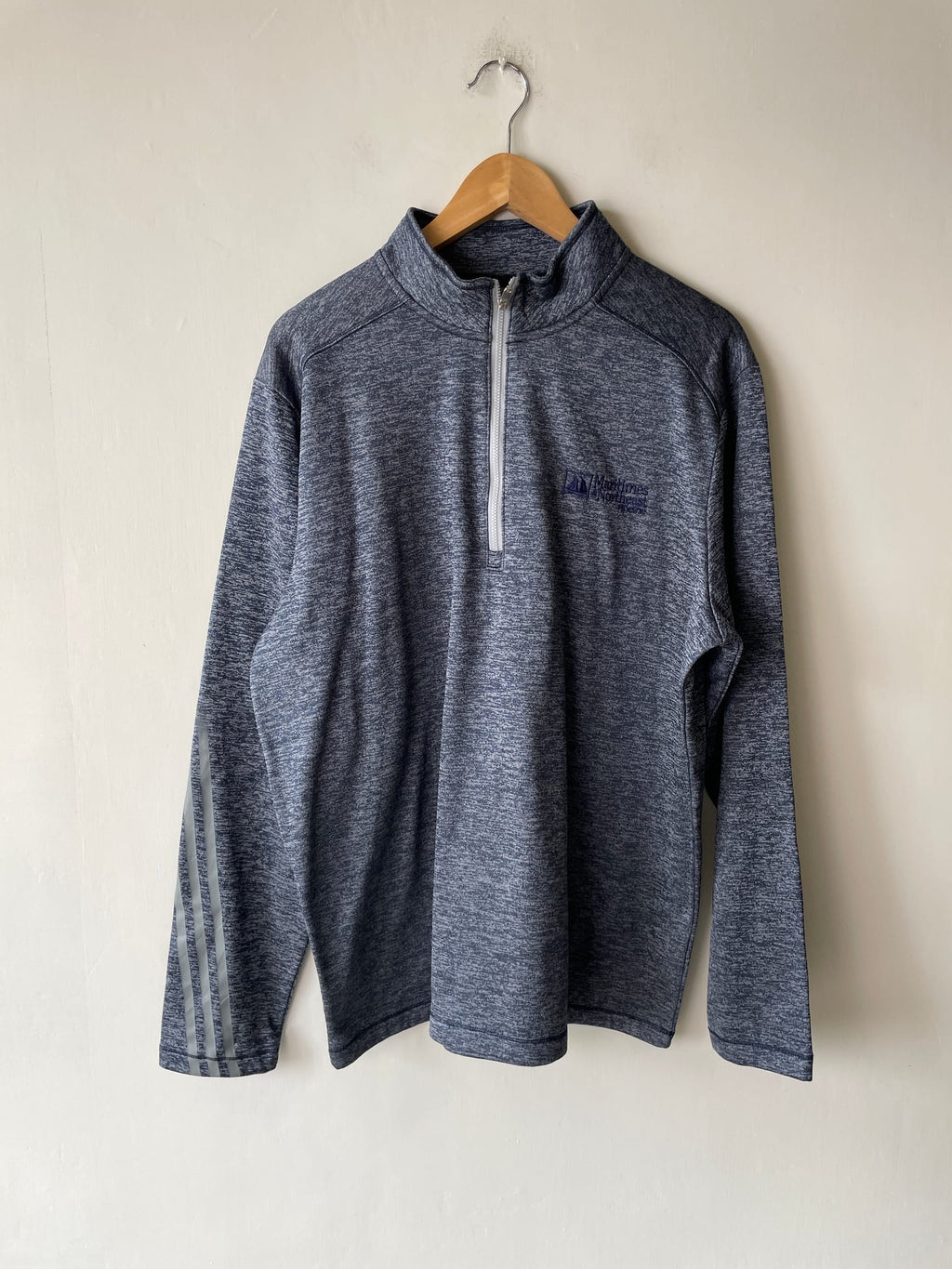 Adidas Brushed Terry Quarter-Zip Pullover