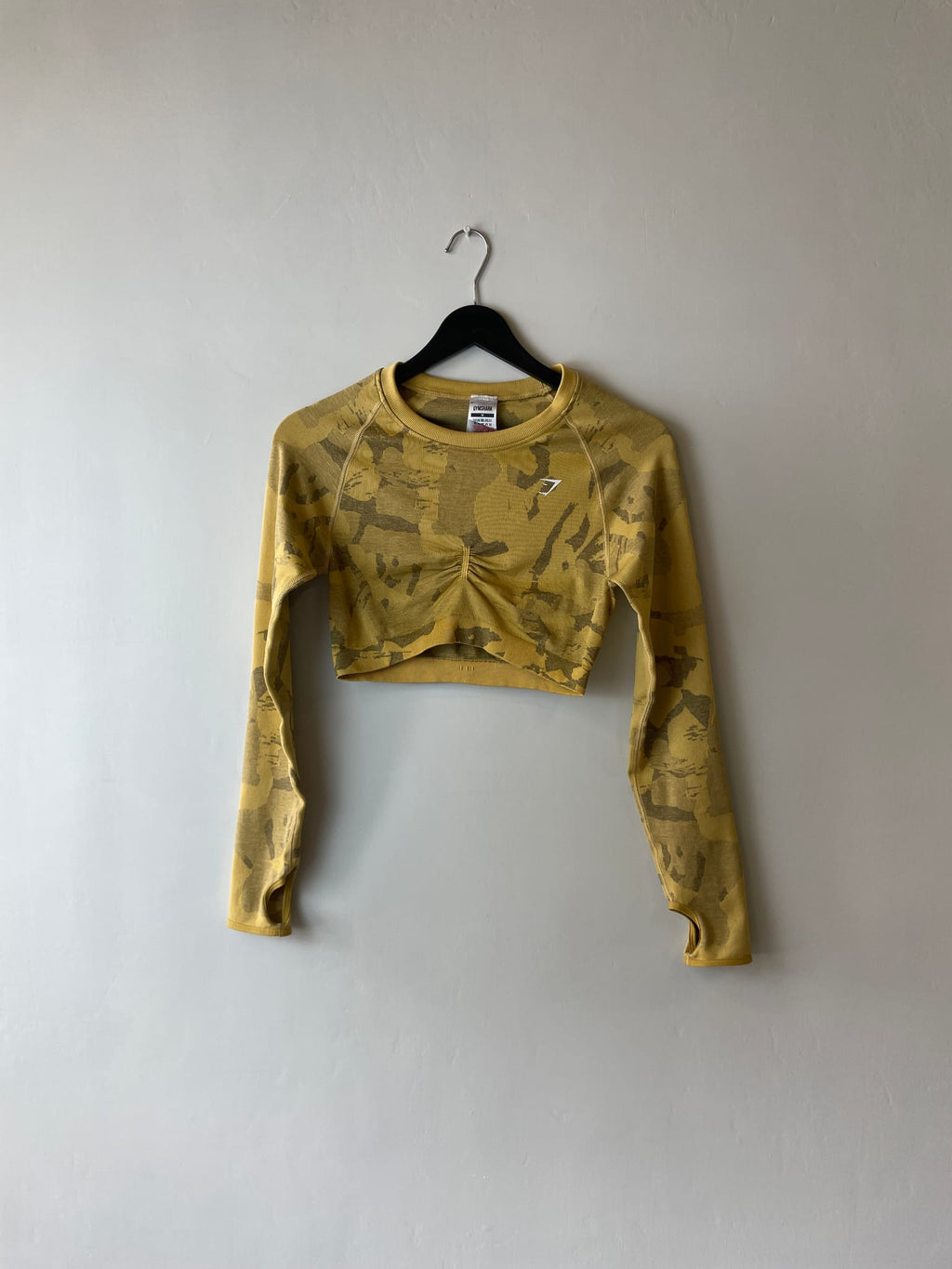 Gymshark Adapt Camo Seamless Long Sleeve Crop Top