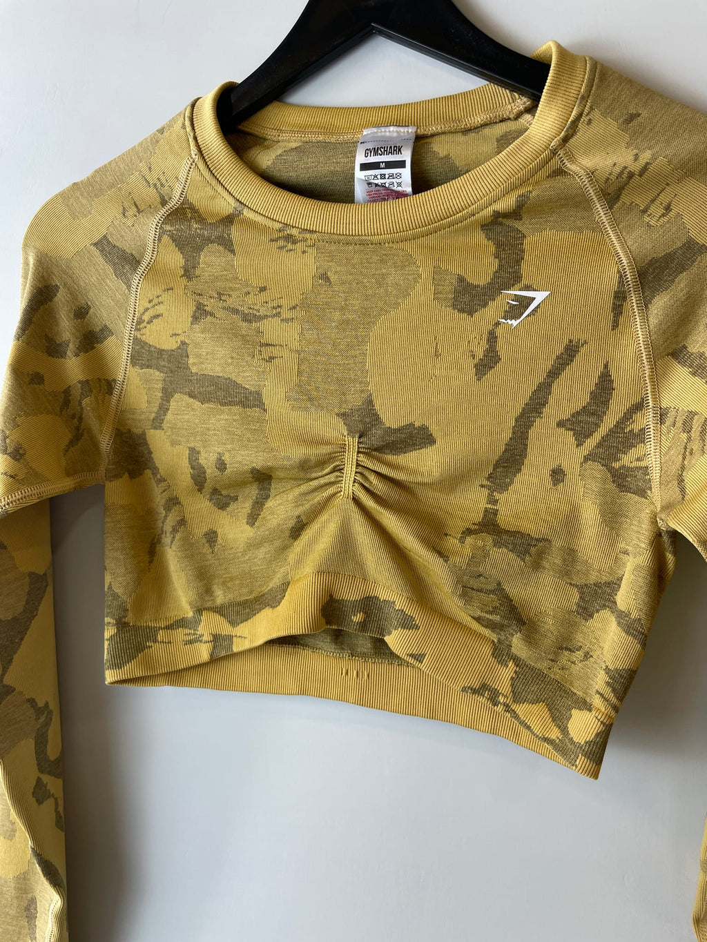 Gymshark Adapt Camo Seamless Long Sleeve Crop Top