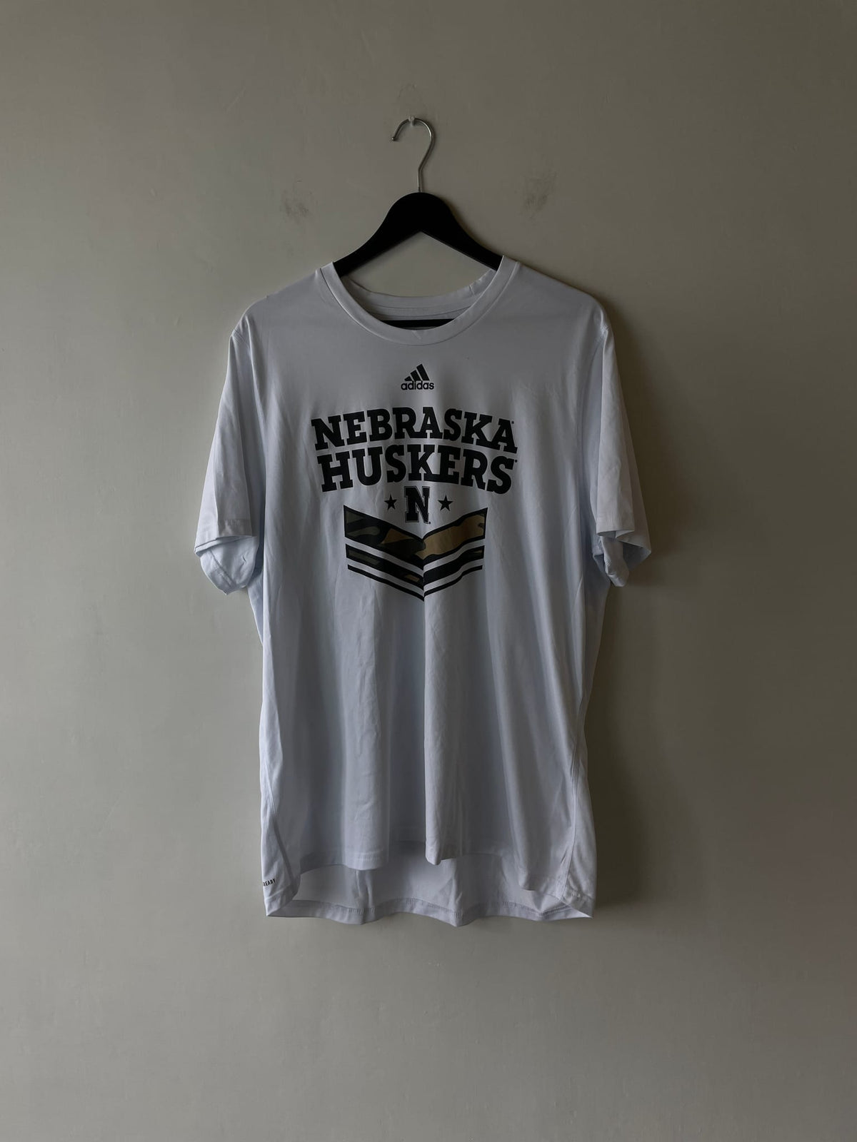 Adidas Nebraska Cornhuskers Salute to Service "Military Appreciation" Creator Tee