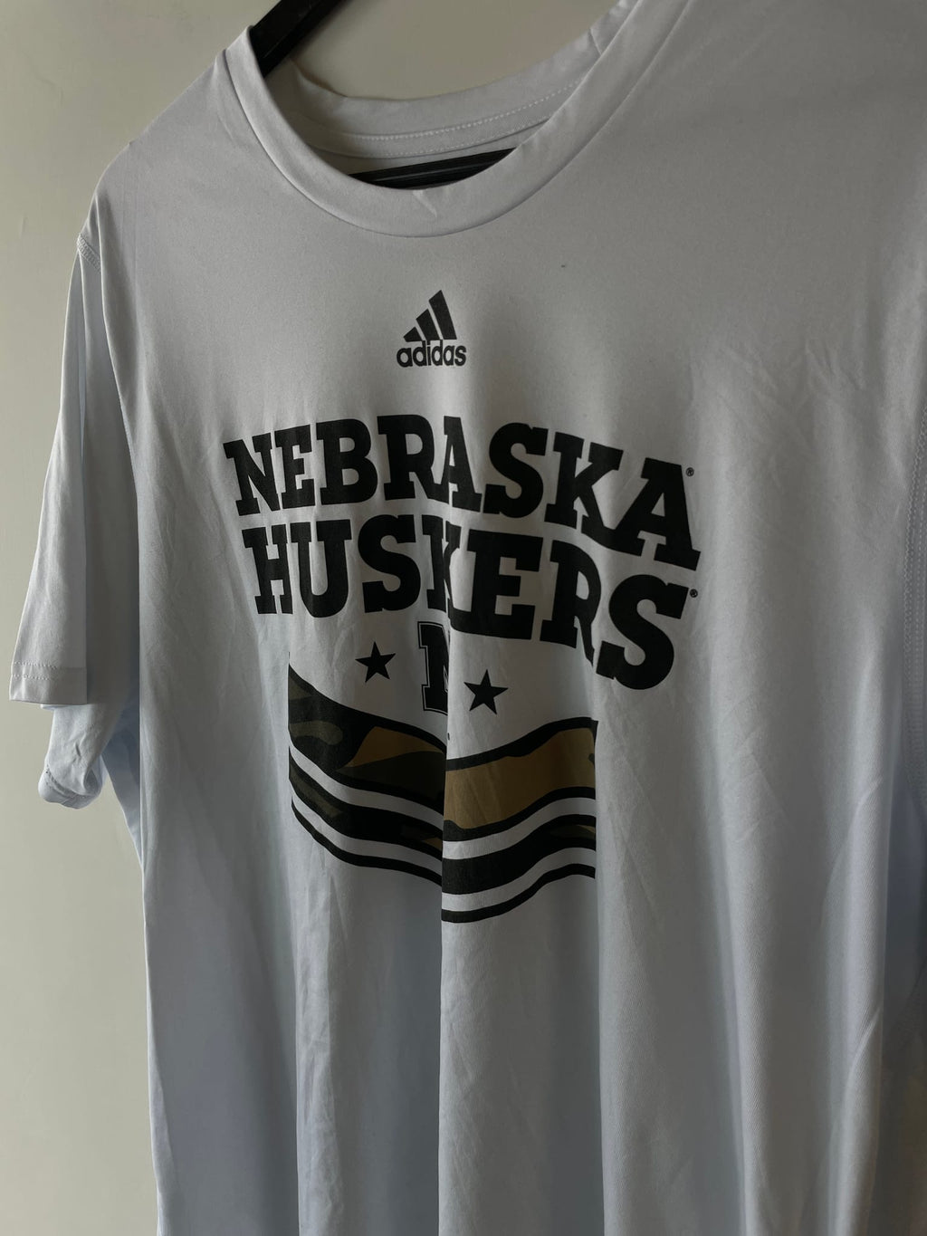Adidas Nebraska Cornhuskers Salute to Service "Military Appreciation" Creator Tee