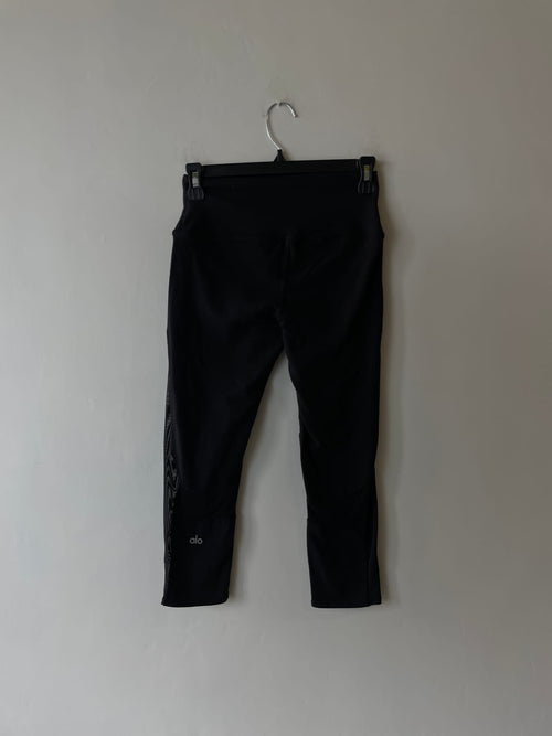 alo High-Waist Mesh Panel Crop Leggings