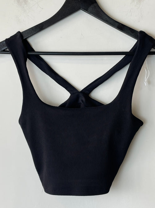 alo Alosoft Ribbed Chic Bra Tank