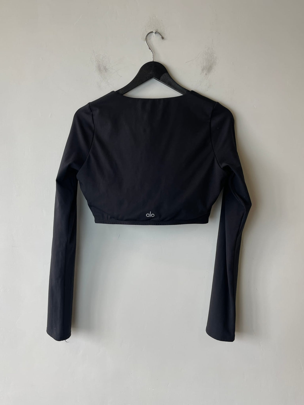 alo Alosoft Square Neck Long Sleeve Crop Top