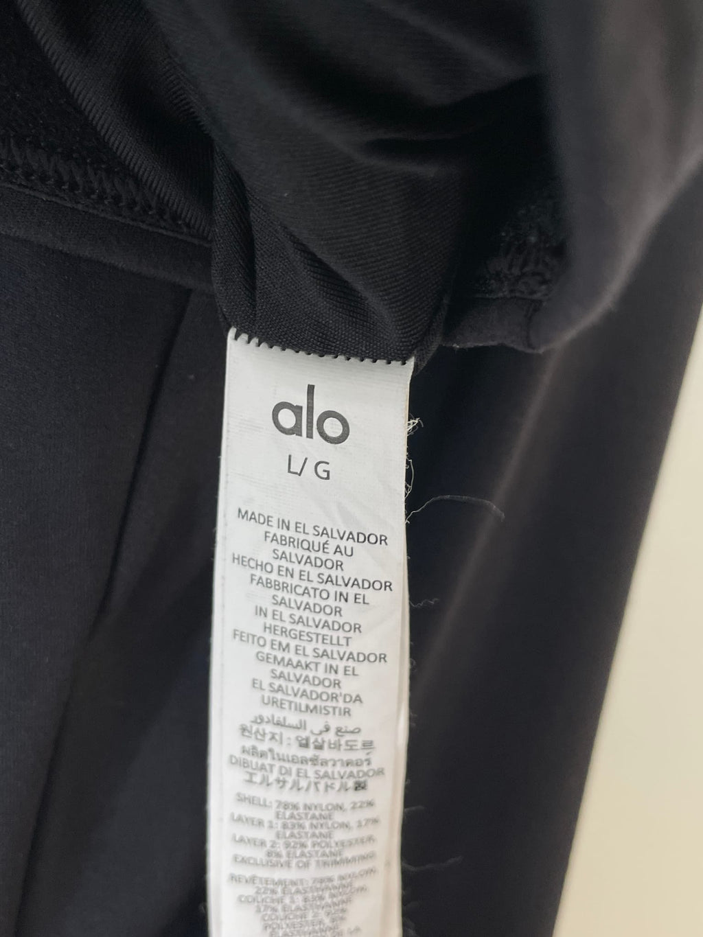 alo Alosoft Square Neck Long Sleeve Crop Top