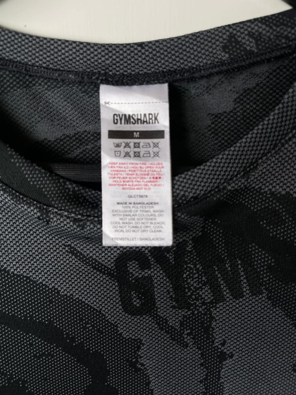 Gymshark GS Power Camo Crop Workout Tee