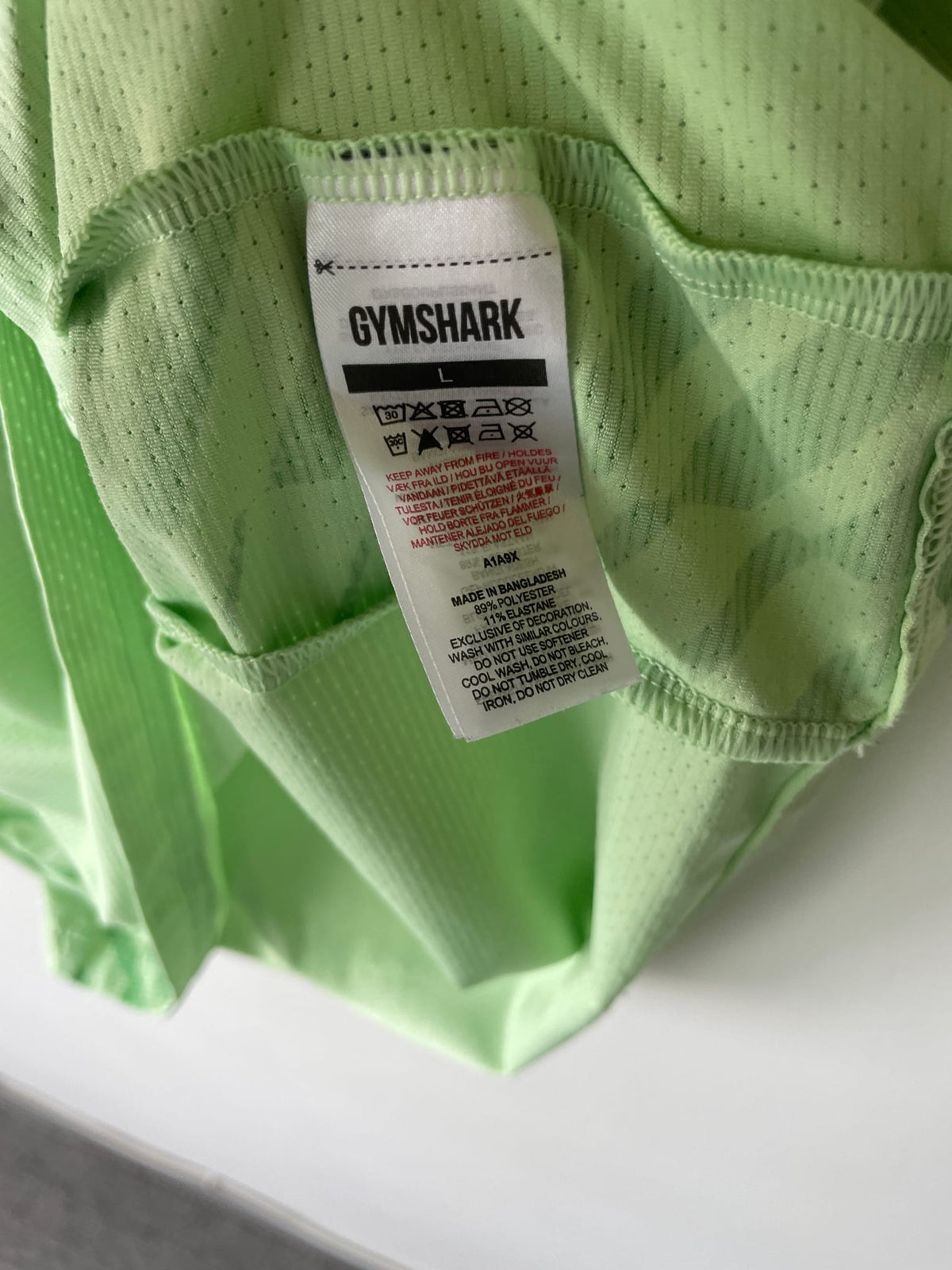 Gymshark Sport Stripe Mesh Training Tee