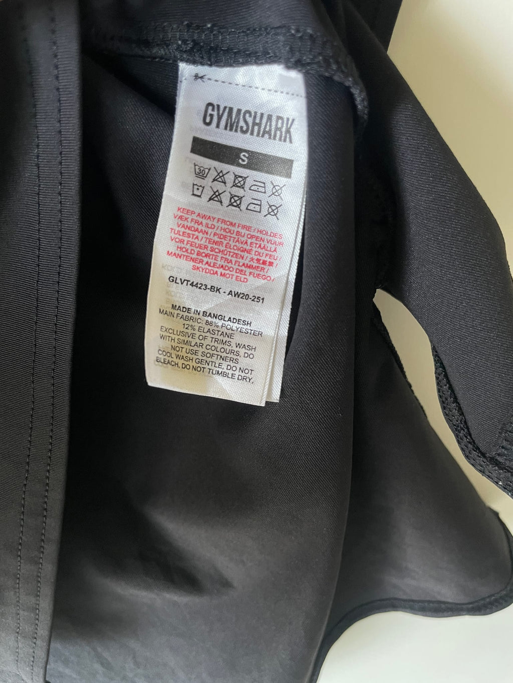 Gymshark Training Drop Arm / Crop Tank