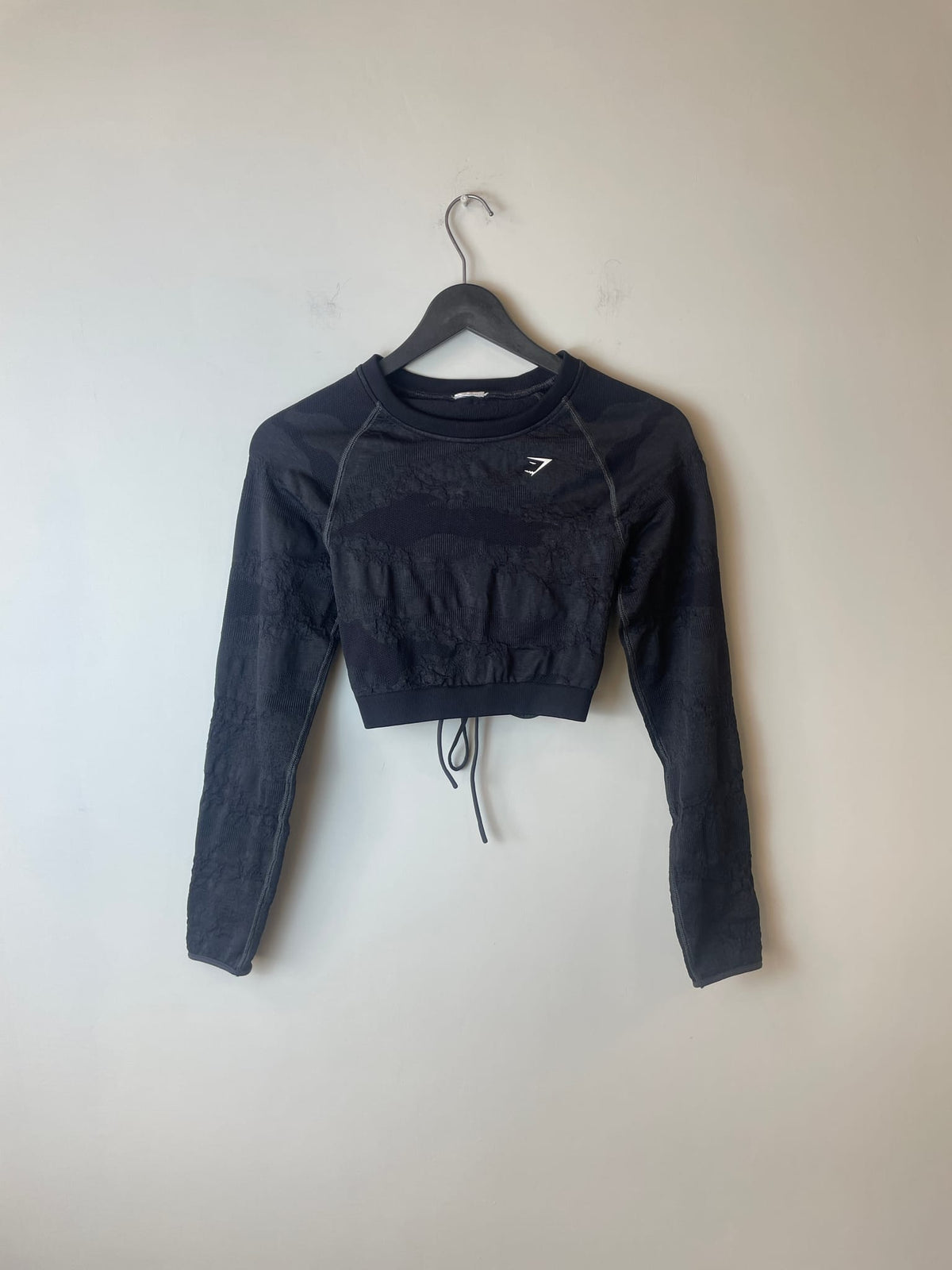 Gymshark Camo Cinched Long Sleeve Crop