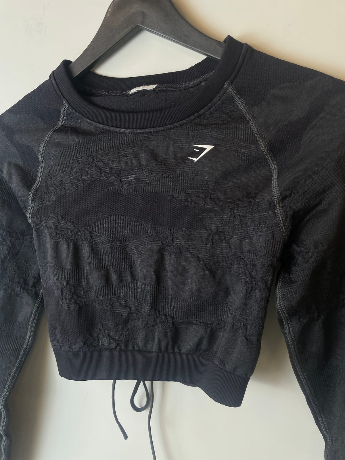 Gymshark Camo Cinched Long Sleeve Crop