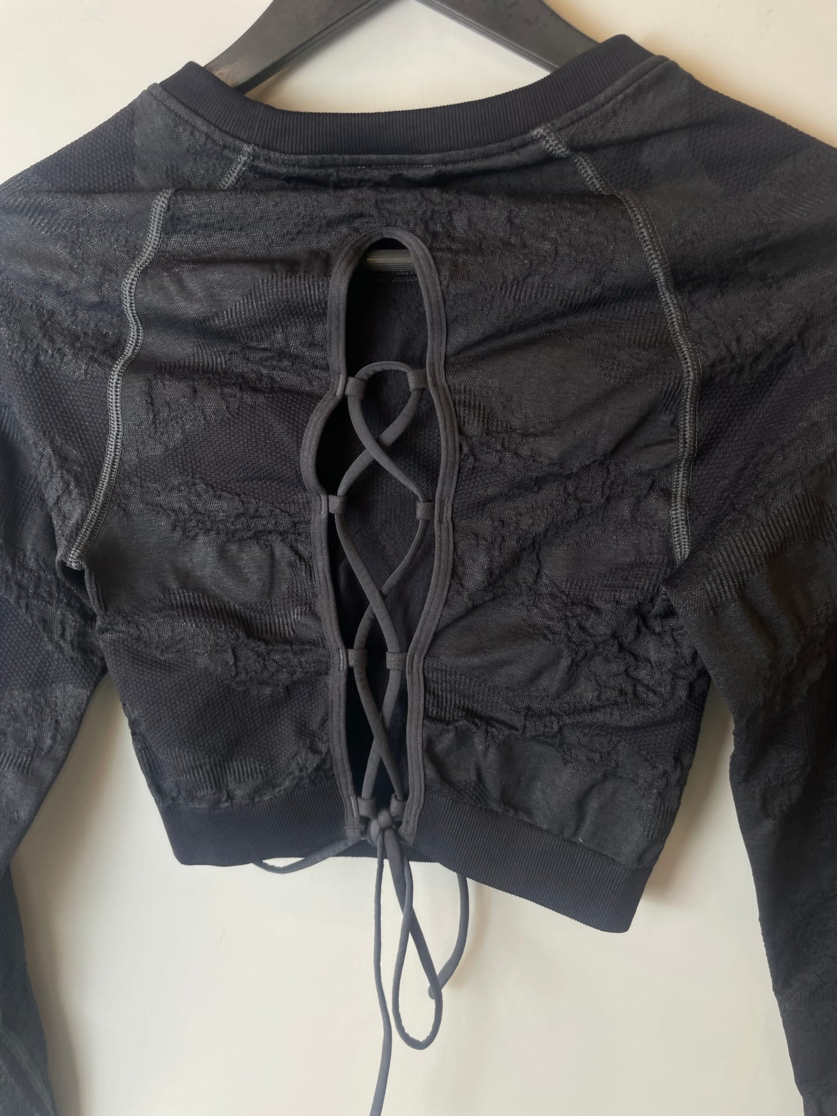 Gymshark Camo Cinched Long Sleeve Crop
