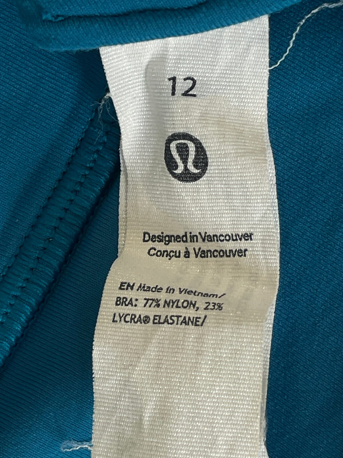 Lululemon Energy High-Neck Longline Bra Zip
