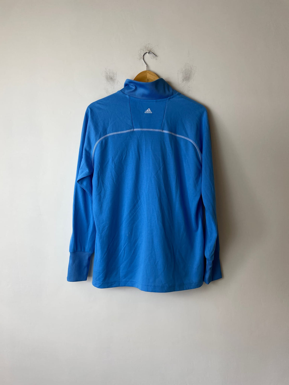 Adidas Contrast Stitched Full-Zip Top