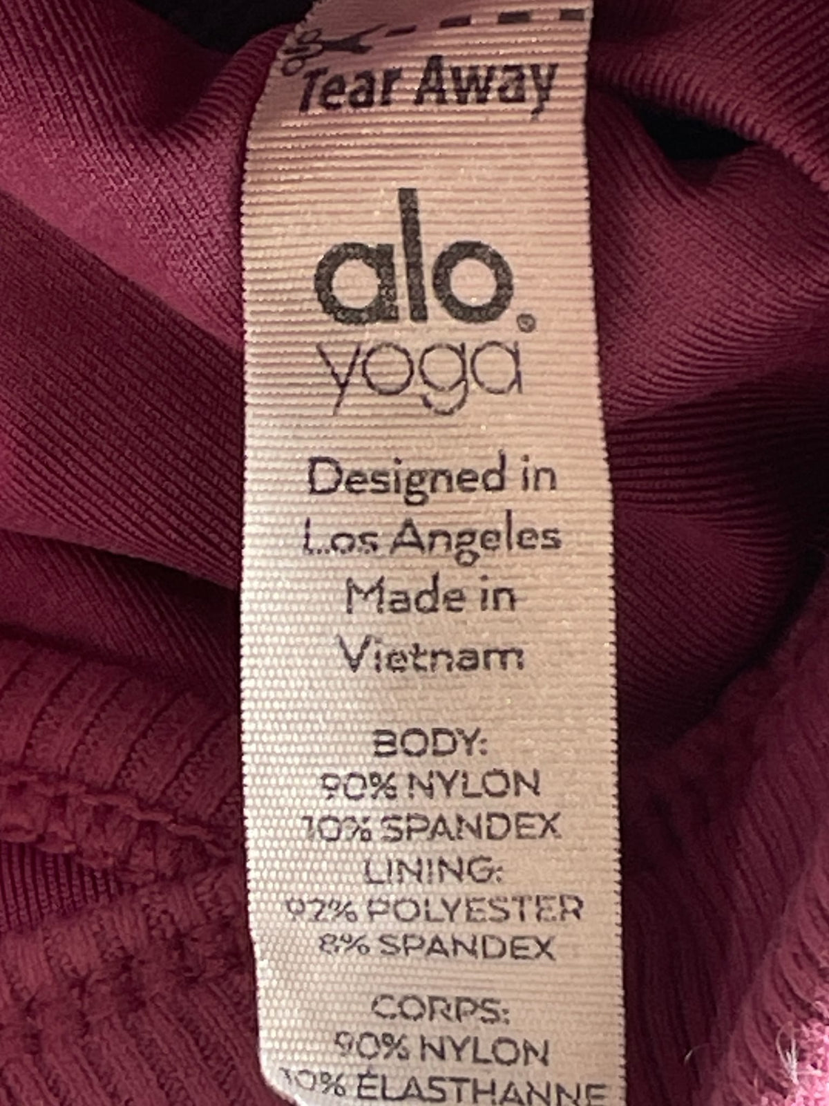 COLOUR TO CONFIRM — alo Togetherness Bra